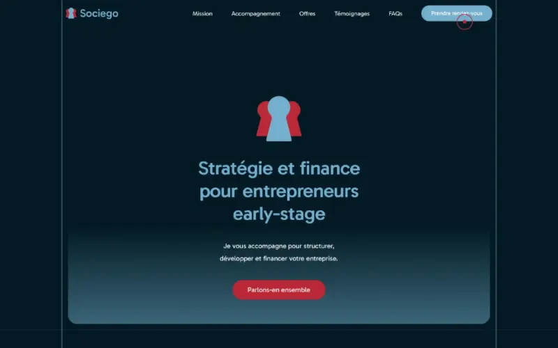 Aperçu du site Sociego