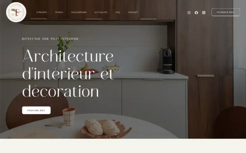 Aperçu du site Tilia Intérieur