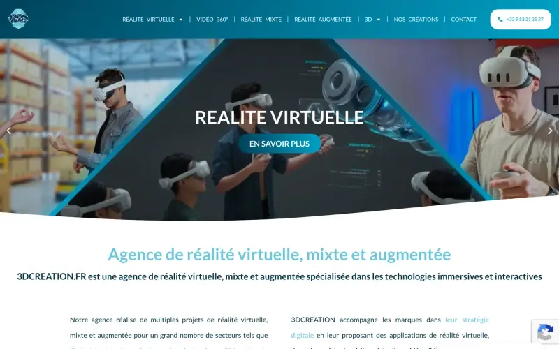 Aperçu du site 3DCreation