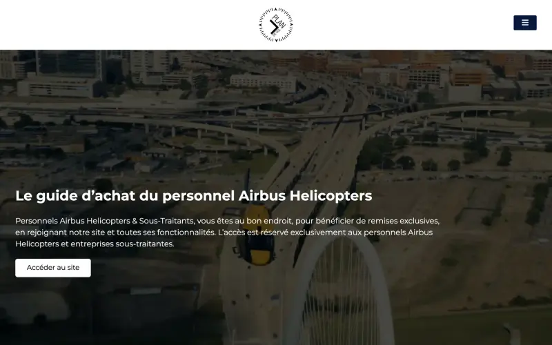Aperçu du site Airbus Helicopters