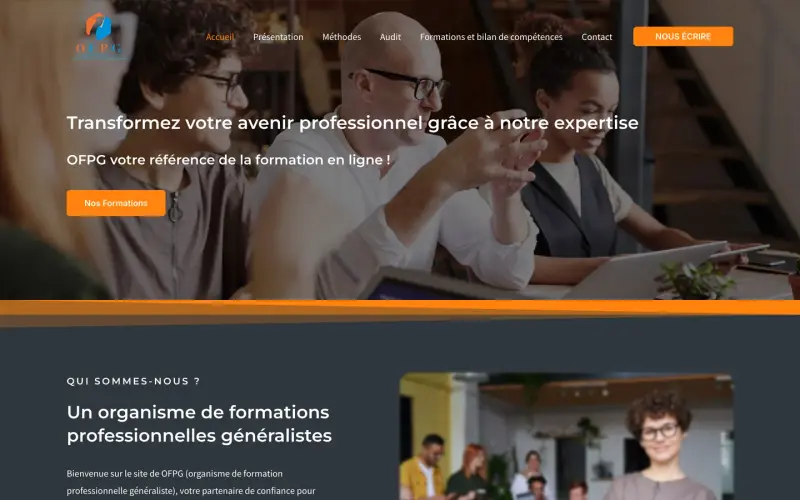 Aperçu du site OFPG