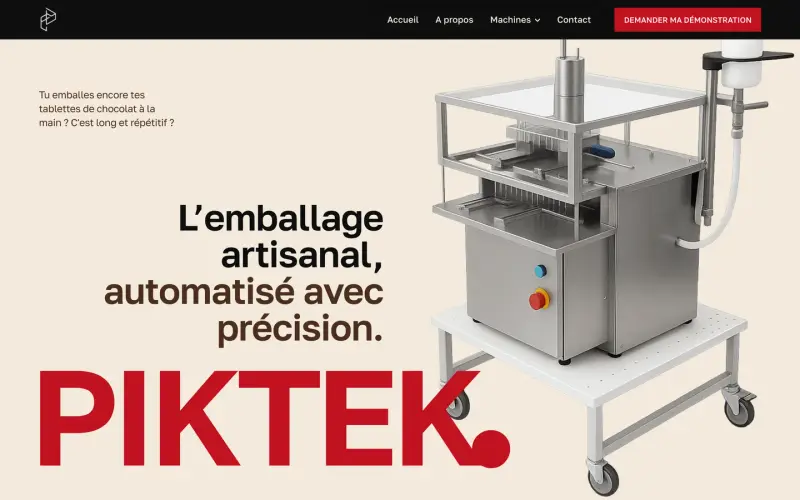 Aperçu du site Piktek