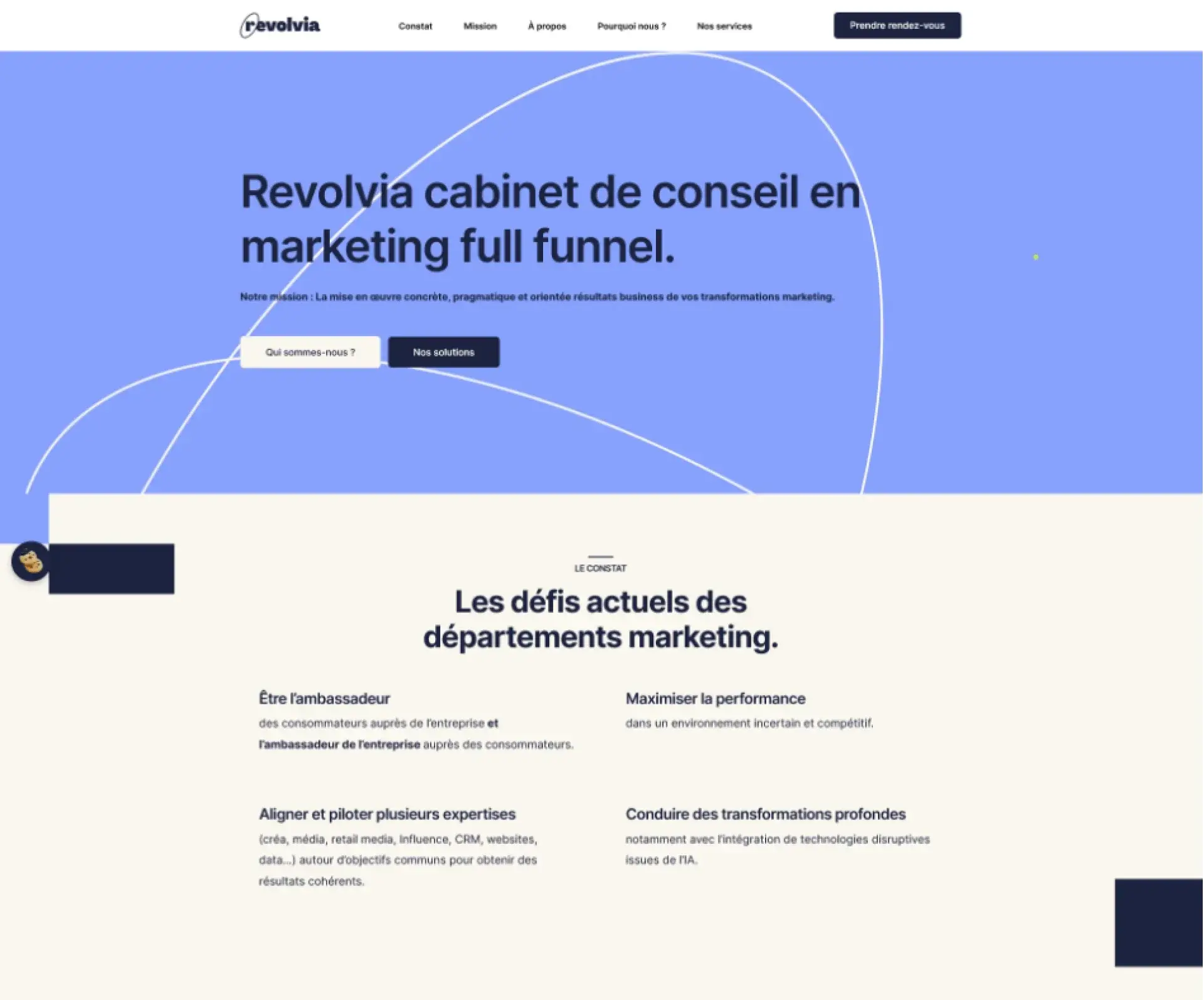 Capture d'écran du site Revolvia