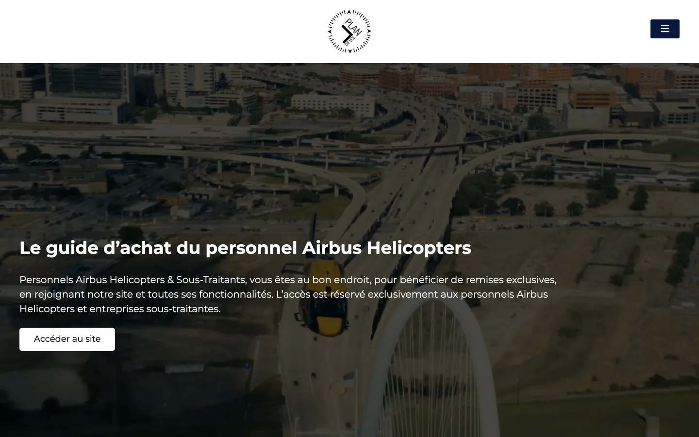 Aperçu du site Airbus Helicopters