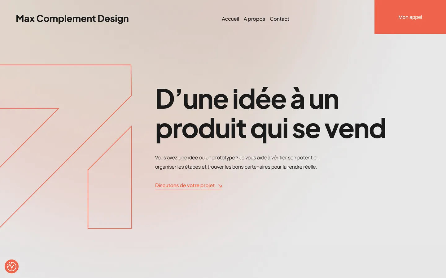 Aperçu du site Max Complement Design