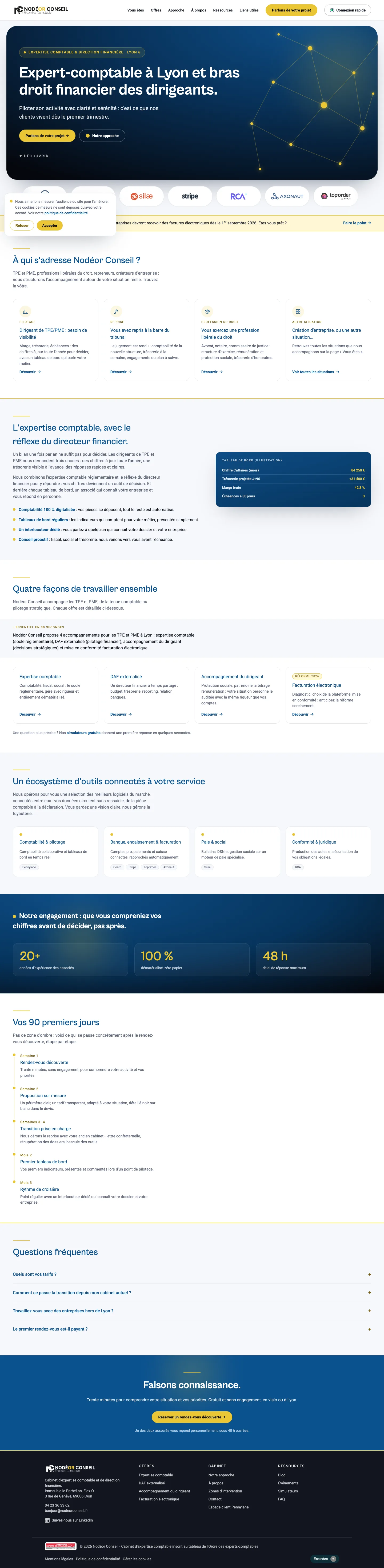 Aperçu du projet Nodeor Conseil